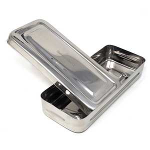 Boîte de stérilisation pour instruments, lot de 3 boîtes, plateau autoclave chirurgical dentaire, acier inoxydable de qualité allemande, kit médical professionnel - Product Image 2