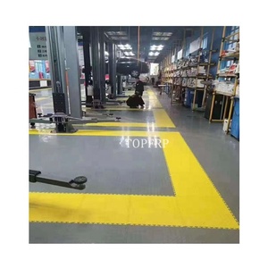 กระเบื้องปูพื้นโรงรถแบบประกบ PVC/แผ่นปูพื้นอุตสาหกรรม PVC สำหรับคลังสินค้า - Product Image 1
