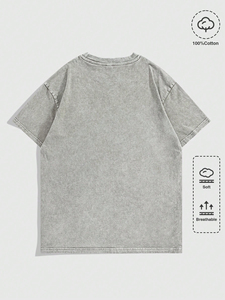เสื้อยืดผู้ชายสั่งทำพิเศษ ผ้าฝ้ายเนื้อนุ่ม เป็นมิตรต่อสิ่งแวดล้อม ระบายอากาศได้ดี สไตล์สตรีท แขนสั้น ปรับแต่งได้เต็มที่ - Product Image 2