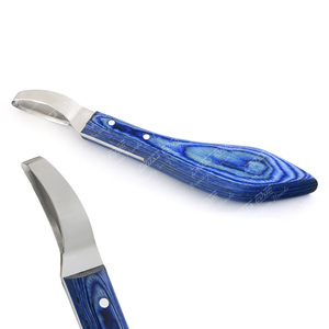 Outils de maréchal-ferrant de haute qualité couteau à boucle outils de soins aux animaux couteau à sabot très tranchant fabriqué à partir de toilettage de chevaux en acier japonais - Product Image 1