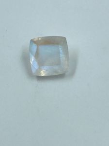 <b>Rainbow</b> Moonstone Cabochon Faceted Oval Cut Natural Gemstone 4.62Cts 10.50x10.50MM - Product Image 3