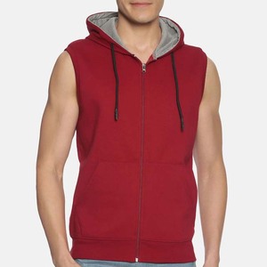 Top Trending Product Sleeveless Sports Hoodie Gym <b>Workout</b> Fitness Running Casual Modern Athletic Design Men Sleeveless <b>Hoodies</b> - Product Image 1