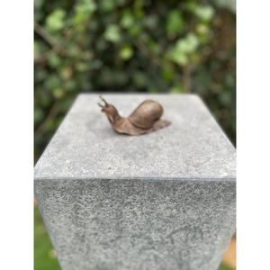 Escultura decorativa de caracol con acabado en bronce, hecha a mano en metal, adorno vintage de caracol para decoración de encimeras o suelo, artículos de jardín. - Product Image 5