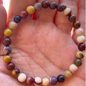 Natural Mookaite Jasper <b>Bracelet</b> Multicolor Mookaite <b>Beaded</b> <b>Bracelet</b> For Healing Reiki Energy Jewelry Wholesale 8mm - Product Image 3