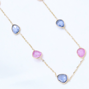 Venta al por Mayor de Gemas de Zafiro Natural de Alta Calidad, Oro Amarillo Sólido de 18k, Hecho a Mano, Estilo Bohemio, Regalo de Boda para Mujer - Product Image 6