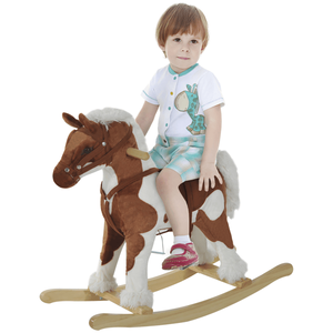 <b>Kids</b> Plush Cushion & <b>Sofa</b> Rocking Horse Design for Comfort and Fun - Product Image 2