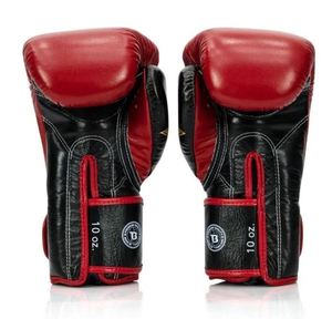 Fairtex Muay Thai Red & Black Boxing <b>Gloves</b> - Product Image 3