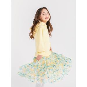 Vestido de Flores para Niñas OZKIZ, Moda Coreana Infantil, 2-6 Años, Primavera/Otoño, Tela de Chifón, Decoración Estampada, Venta al Por Mayor - Product Image 1
