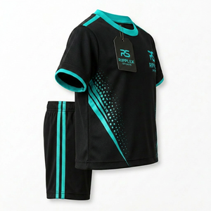Premium kids short <b>set</b> made for comfort play sports school and everyday active wear with soft breathable fabric - Product Image 4