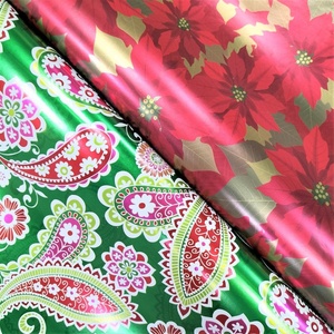 Factory Premium Luxury Custom Print <b>Christmas</b> Festival Metallized Foil Shine Gift <b>Wrapping</b> <b>Paper</b> <b>Roll</b> for Children Kid Gift Box - Product Image 4