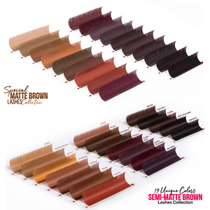 CharmLash Brown M Curl Espresso Cils d'aspect naturel .03 Bande adhésive personnalisée Méga volume Boucles durables - Product Image 2