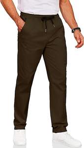 กางเกงขายาวทรงตรงเอวสูงสำหรับผู้ชาย ดีไซน์แบบคาร์โก้ เหมาะสำหรับกิจกรรมกลางแจ้ง ตัดเย็บอย่างประณีตด้วยผ้าแคนวาส แห้งเร็ว ระบายอากาศได้ดี - Product Image 2