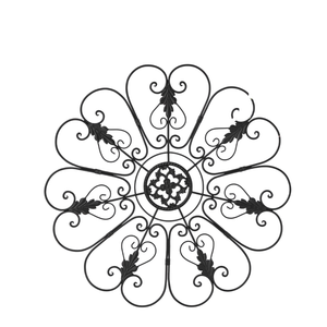 Arte de Pared de Metal con Diseño Circular, Arte de Pared Personalizado para Sala de Estar, Decoración de Pared para Restaurantes y Hoteles - Product Image 4