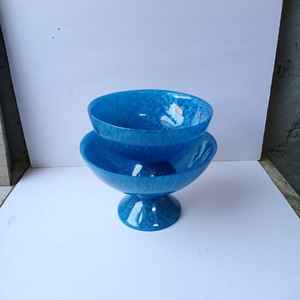 Paire de bols indiens faits à la main avec motif unique, décoration de table, pot à fruits, best-seller - Product Image 1