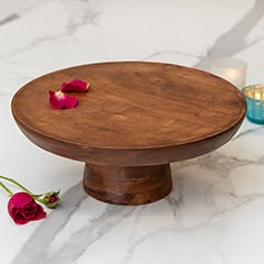 Wooden <b>Cake</b> Stand-Eco-Friendly Handmade Design Heat Resistant & Easy Storage for Sweet Dessert Displays by blossom craft india - Product Image 2