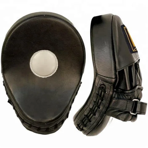 Black Orange Boxing Punching Mitts Curved Focus Pads PVC Training Targets Custom Logo for Hot Selling Customized Logo Printing - Product Image 6