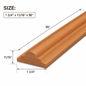 Moulures décoratives en bois de cerisier massif pour armoires de cuisine, meubles, moulures en bois massif - Product Image 2
