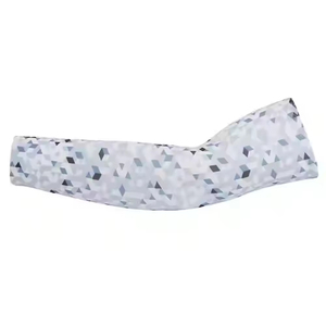 Custom Sweat Wicking Breathable UV Sun Protection Elastic Anti <b>Slip</b> Polyester <b>Nylon</b> Arm Sleeves Unisex Sports Running Cycling - Product Image 3