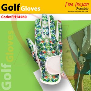 Gants de golf blancs personnalisables en cuir souple pour hommes, ensemble pour hommes, logo personnalisé unisexe imprimé de dos - Product Image 3