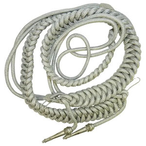 สายยูนิฟอร์ม aiguillette สีแบบถักการจัดอันดับสูงสุดที่กำหนดเองสำหรับพิธี - Product Image 1