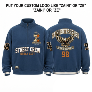 240gsm Fleece <b>Men's</b> Autumn Running <b>Jacket</b> Half Zip Closure Embossed Logo Front/Back Breathable Quick Dry Waterproof - Product Image 1