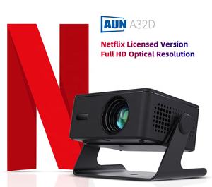 Nouveau projecteur de cinéma A32D haute luminosité pour jeux Linux 4K 1080P Full HD Netflix 2026 sans fil WIFI Bluetooth pour l'histoire des enfants - Product Image 2