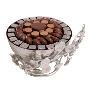Plato de metal de calidad deluxe para servir chocolate, diseño moderno, artículo para el hogar, decoración de mesa, tazón para bodas, hogar, hotel, restaurante. - Product Image 4