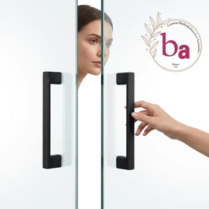 Simple Style Matte <b>Black</b> Aluminum Industrial Design Kitchen Cabinet Pulls Bedroom Villa Door Handles Cupboard Hardware Drawer - Product Image 4