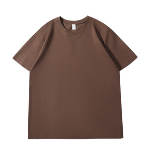 Camiseta Blanca de Cuello Redondo para Hombre, Manga Corta, Estilo Casual, 100% Algodón Jersey, Color Sólido, Antiarrugas, 220g, Básica - Product Image 4