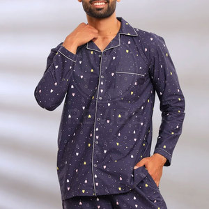 Pijama de Verano para Hombre, Cintura Elástica, 100% Algodón, Ecológico, Transpirable y Cómodo - Product Image 4
