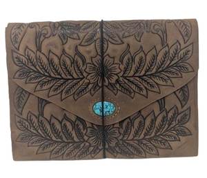 Cuaderno de Cuero Genuino Hecho en India de Alta Calidad, Tamaño A5, 200 Páginas, Portátil, para Oficina, Estudio y Viajes - Product Image 5