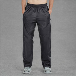 Pantalones Deportivos Negros para Hombre, de Poliéster/Nailon, con Cordón en la Cintura, Elásticos, Transpirables, Impermeables, Resistentes al Viento, Ligeros, Casuales, con Bolsillos Laterales - Product Image 6