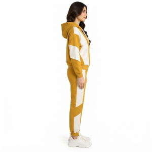 Conjunto Deportivo de Invierno para Mujer, Transpirable, Estampado, Chaqueta de Forro Polar Cómoda, Pantalones a Juego, Ropa Deportiva Premium - Product Image 3