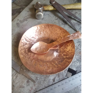 Tazón para Mezclar de Alta Calidad, Tazón Grande de Cobre Martillado para Servir Alimentos y Frutas, Utensilios de Cocina, Forma Redonda, Cobre - Product Image 4
