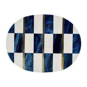 Modern Acacia Coaster Set <b>Round</b> 5mm Thick Reusable <b>Mats</b> & Pads Set of 4 with Wooden Stand - Product Image 4