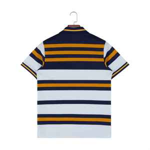 Polo T-shirt Homme Nouveau Style Manches Courtes Haute Qualité 100% Coton Jersey Décontracté Multicolore Uni Grande Taille Vierge - Product Image 5