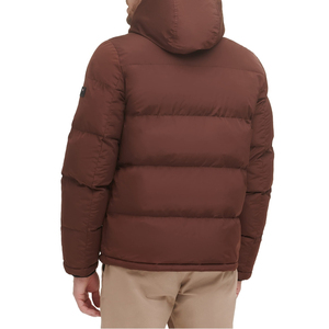 2026 Custom Men's Wool Puffer Jackets with Long Sleeves Street Style Wholesale Price for Winter Season Wholesale Price - Product Image 3