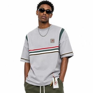 T-shirt Col Rond Uni Personnalisable en Polyester/Coton Tricoté Lourd de Haute Qualité, Écologique, Séchage Rapide, Respirant, Anti-Plis - Product Image 1