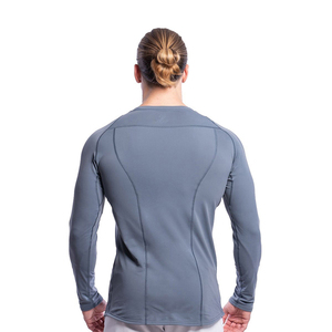Chemises de compression pour hommes - Vêtements de fitness respirants à séchage rapide, manches courtes, légers, tissu personnalisable, vente chaude - Product Image 4