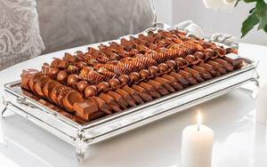 Unique Modern Flower Shape Serving Bowl Luxury Chocolate Arrangement Holder Decorative <b>Confectionery</b> Display Stand Premium Dry - Product Image 3