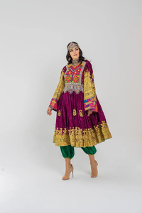Lightweight Afghani Women's Dress with Lace Top Selling Afghan Ladies Dress Comfortable Decoration Wholesale Cheap Price - Product Image 2