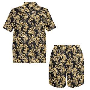 Ensemble en coton d'été personnalisé pour adultes |   Ensemble T-shirt et short assortis |   Ensemble de 2 pièces décontractées de style streetwear - Product Image 3