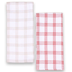 Paño de Cocina de Algodón 100% Certificado GOTS, Diseño a Rayas y Cuadros, Suave, Cómodo, de Secado Rápido, Ecológico, Multiusos - Product Image 1