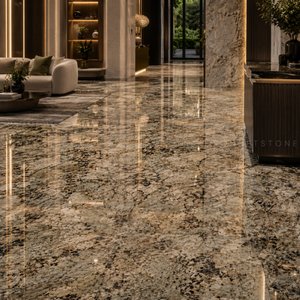 Dalle de granit vert Alaska avec des motifs minéraux spectaculaires pour comptoirs de luxe, sculptures et accents décoratifs - Product Image 4