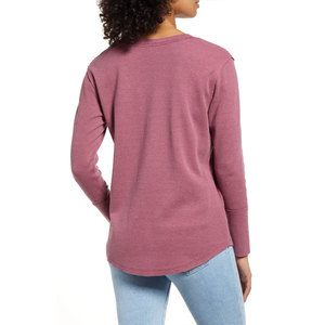 T-shirt pour femme de qualité supérieure, manches longues, col rond, été, 100% coton, écologique, séchage rapide, respirant, coupe ample - Product Image 2