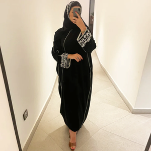 Robe Abaya Kimono Classique Chic en Mousseline Respirante Écologique pour Femme, Manches Longues et Coupe Ample - Product Image 5