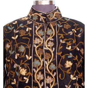 Chaqueta de algodón cotrize hecha a mano, ecológica, de estilo playero, para invierno, informal, para mujer, con cierre de botones y bordado floral. - Product Image 3