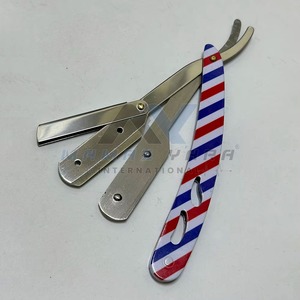 Stainless Steel Straight <b>Swing</b> Lock Barber Razor Folding Replaceable Blade Holder for Safe Face Beard Shaving Professional - Product Image 4