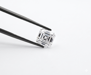 Diamants synthétiques cultivés en laboratoire HPHT CVD de 4,30 mm, taille Asscher, pureté E VS-Si, en vrac pour bijoux, marque SHRAMAN DIAMOND, prix de gros - Product Image 1