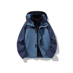 Chaqueta de hombre 2026 de alta calidad, cortavientos, con capucha desmontable y cremallera completa, de tejido polar fino, con logotipo personalizado bordado. - Product Image 2